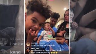 Blueface On IG Live & Says His Baby Mama & Kids Are Like The Cosbys