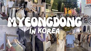 SHOPPING IN KOREA  | Myeongdong shopping&food street | korea vlog-Seoul KOREA