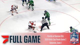 FULL GAME: 2024 ECHL Kelly Cup Finals Game 2 | Florida Everblades vs. Kansas City Mavericks