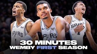 30 Minutes of Wembanyama INSANE Highlights in his First NBA Season 