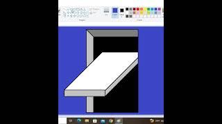 Window 3D wall painting#shorts#Optical illusion drawing# learning 21, Drawing vedio.3D painting.