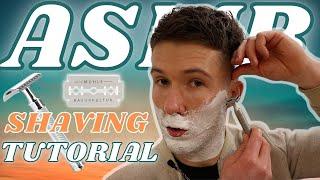 Relaxing ASMR Barber  Shaving Tutorial  Whispering & 🪒 Shaving Sounds