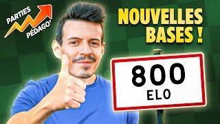 Pédagogie à 800 Elo aux Échecs - NOUVEAU DÉPART !