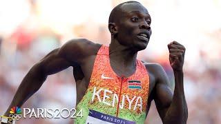 Kenya’s Emmanuel Wanyonyi wins 800m by A HUNDREDTH of a second | Paris Olympics | NBC Sports