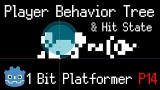 Player Behavior Tree & Damage on Enemy Collision ~ 1 Bit Platformer Part 14 ~ Godot 4.3