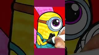 #draw #color #minions big sad eyes #shorts