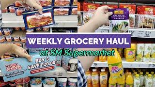 Weekly Grocery Haul for a Family of 3 at SM Supermarket September 2024