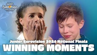 Junior Eurovision 2024 Artist's Reacting to Winning their National Finals (+ Internal Selections)