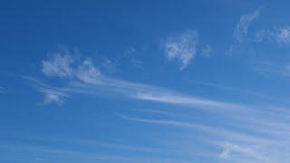 Calming Music Blue Sky With Wispy Clouds