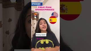 Learn Spanish FAST!  Must-Know Phrases for Beginners! #Shorts #spanish #travel