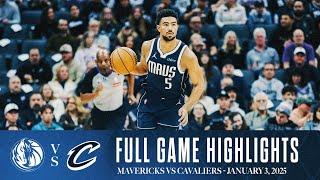 Dallas Mavericks Highlights vs. Cleveland Cavaliers | January 3, 2025