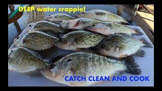 Non-Stop Crappie catching so DEEP that I had no choice but to CATCH CLEAN and COOK them!