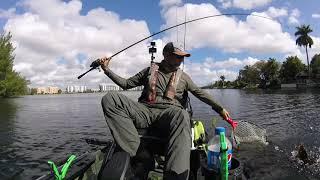 Kayak Fishing Blue Lagoon in Miami Florida! Remix!