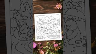 Cute Forest Friends Coloring Book #coloringbook #coloringpages  #coloringforadults #fantasy