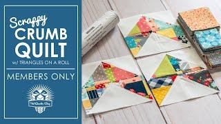 Make this Crumb Quilt  Scrappy Squares + Triangles = Scrap Quilt Love!  Fat Quarter Shop