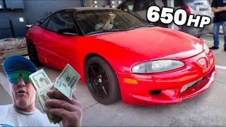 My New BIG TURBO EAGLE TALON TSI is SCARY FAST!! 650HP Sleeper Build