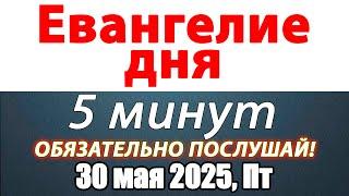 Евангелие дня с толкованием 30 мая 2025 года Пятница Чтимые святые. Церковный календарь