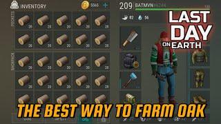 BEGINNERS GUIDE ‼️ BEST WAY TO FARM OAK - LAST DAY ON EARTH