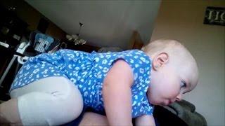 TODDLER WIPES OUT WHILE CLIMBING! (DAY 30)