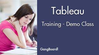 Tableau Training |  Tableau Certification Online Training | Gangboard