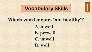 English Vocabulary Practice Test | Test 1 | Test Your English Vocabulary Skills