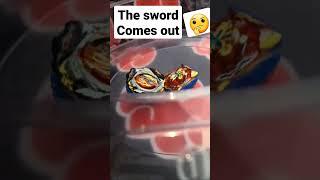 Xiphoid Sword| Beyblade gimmick in slow motion #shorts