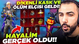 YILLARDIR BEKLEDİĞİM ÖLÜM ELÇİSİ SETİ VE DİKENLİ KASK GERİ DÖNDÜ!!  SONUNDA FULLEDİM! | PUBG MOBILE