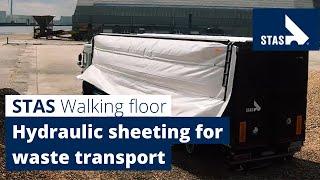 Hydraulic sheeting system for your moving floor trailer - waste transport