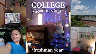 COLLEGE MOVE IN VLOG 2024  *freshman year dorm tour*