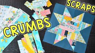 Crumble Star | Crumb Quilt Pattern | Scrap Quilt Pattern | Free Pattern