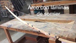 Arco con láminas de somier.