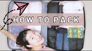 Travel Packing Tips | How to pack like a pro | Family of 4 in ONE suitcase | Phuong Mehmeh