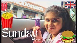 Mcdonalds| Sunday Vlog| 1st time ordering @McDonaldsUK | Ali Food and Travel Tv