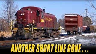 Another Short Line Gone: 70 Year Old Locomotive Shifts & Kicks Cars in Final Days