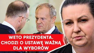 Ustawa incydentalna. Jest prezydenckie weto. Paprocka o decyzji Dudy