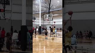 Roman going strong to the basket