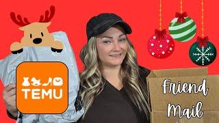 TEMU HAUL Friend Mail #temu #temuhaul #temufinds #christmasfinds #giftideas