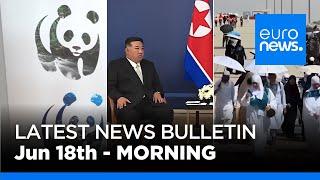 Latest news bulletin: June 18th 2024 Morning | euronews 