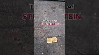 Never  ever do this in EUROPE : DON'T STEP on these STOLPERSTEIN in Germany #shorts #warmemorial