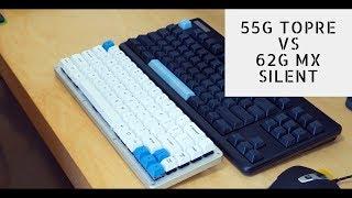 55g Topre VS 62g Cherry MX Silent Typing Test