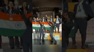 NATIONAL CHESS TEAMS of INDIA are CELEBRATING the GOLD MEDALS 