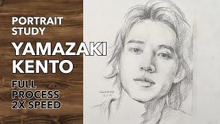 Portrait study full process 2x speed - Yamazaki Kento | kaorumap