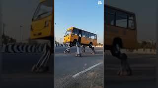 Cutest School Bus Dancing #automobile #automotiveedit #aivfx #ai #aivideo #aiedits