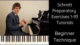 BEGINNER TECHNIQUE - Schmitt Exercises 1-93 Tutorials