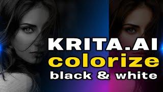 Krita AI - Give COLOR to your black and white images - with Affinity Photo TIPS