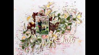 Scrapbooklayout by Wilma Voermans. A start to finish video..