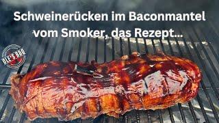 Iberico BBQ Deluxe: So zauberst du den perfekten Schweinerücken mit Bacon vom Pelletsmoker / Grill