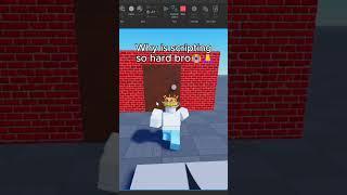 Why is scripting so hard bro? #roblox #robloxstudio #robloxmeme