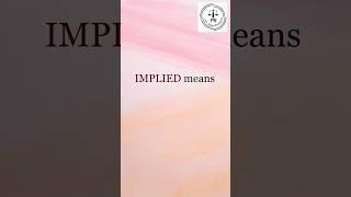 Meaning of the term Implied | Adv Melisa Rodrigues