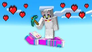 Minecraft PERO en 1 BLOQUE de CHICA ️